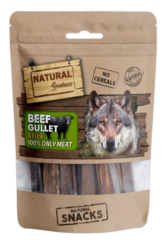 Natural Greatness Cão Esófago de Bovino - Snack para cão