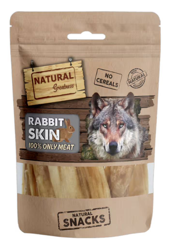 Natural Greatness Rabbit Skin Cão Coelho - Snack para cão