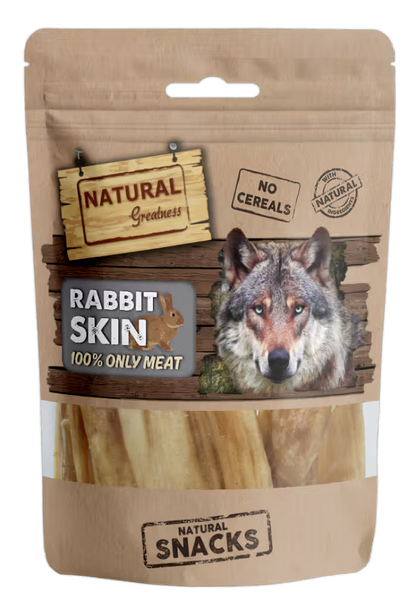 Natural Greatness Rabbit Skin Cão Coelho - Snack para cão