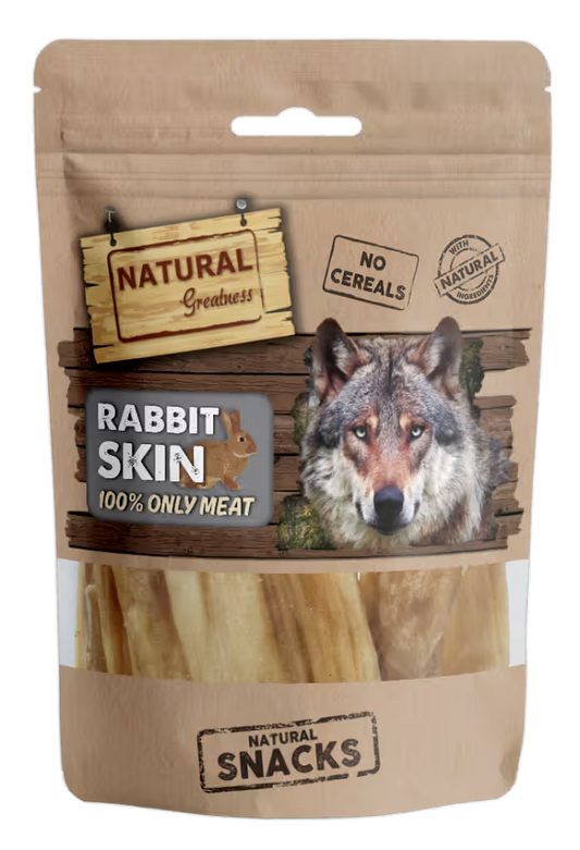 Natural Greatness Rabbit Skin Cão Coelho - Snack para cão