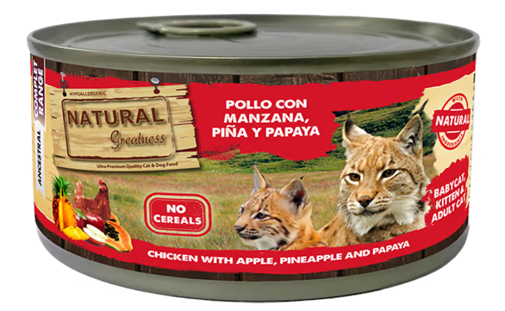 Natural Greatness Gato Adulto Pollo y Frutas - Comida húmeda para gato