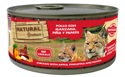 Natural Greatness Gato Adulto Pollo y Frutas - Comida húmeda para gato