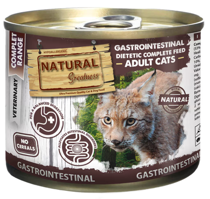 Natural Greatness Veterinary Gastrointestinal Gato Pavo - Comida húmeda para gato con problemas gastrointestinales