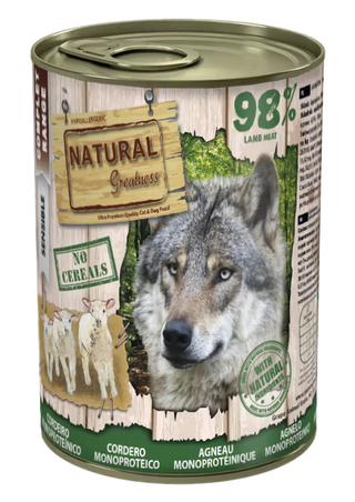 Natural Greatness Monoprotein Cão Adulto Cordeiro - Ração húmida para cão
