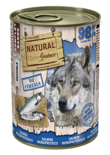 Natural Greatness Monoprotein Perro Adulto Salmón - Comida húmeda para perro