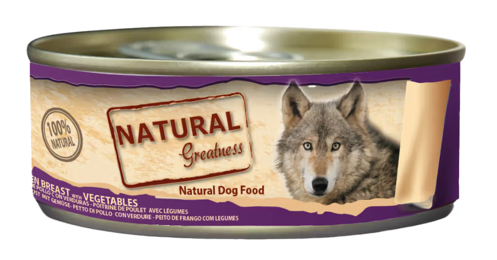 Natural Greatness Perro Pechuga de Pollo y Verduras - Comida húmeda para perro