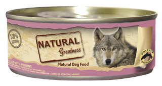 Natural Greatness Perro Atún y Camarón - Comida húmeda para perro