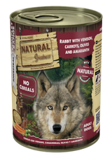 Natural Greatness Cão Coelho, Veado, Cenoura, Azeitonas e Amaranto - Ração húmida para cão