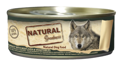 Natural Greatness Perro Pollo, Hígado y Vegetales - Comida húmeda para perro