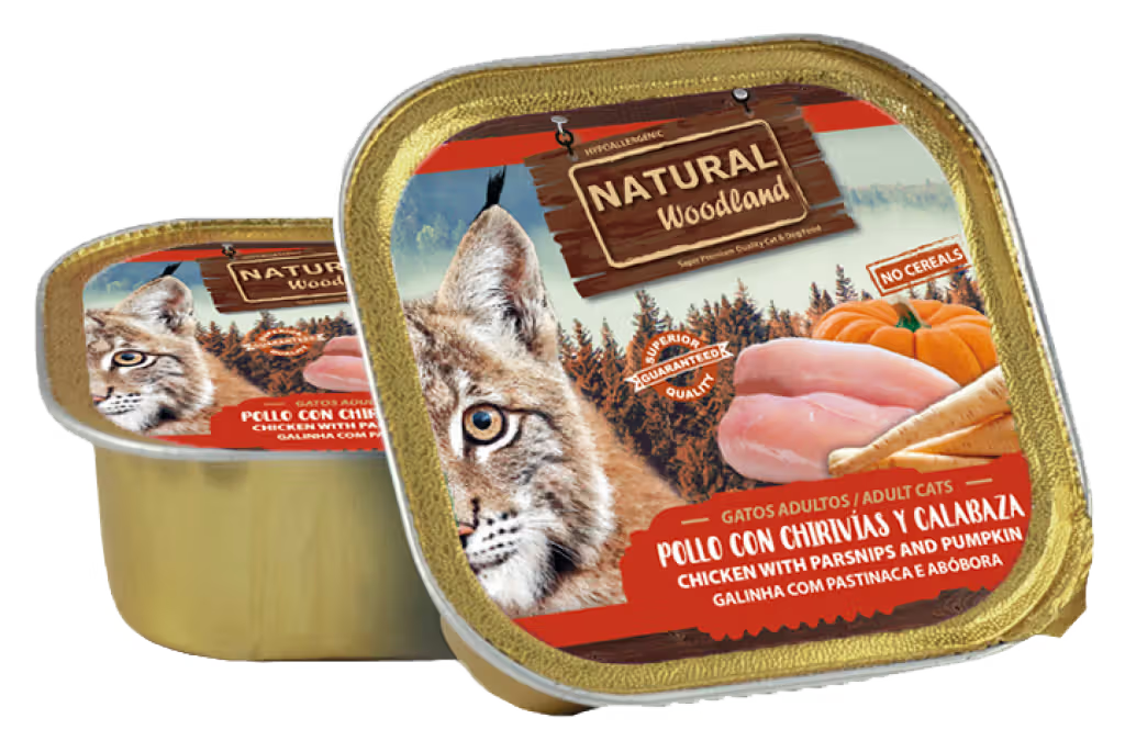 Natural Woodland Gato Grain-Free Pollo, Chirivía y Calabaza - Comida húmeda para gato