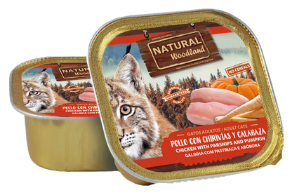 Natural Woodland Gato Grain-Free Pollo, Chirivía y Calabaza - Comida húmeda para gato