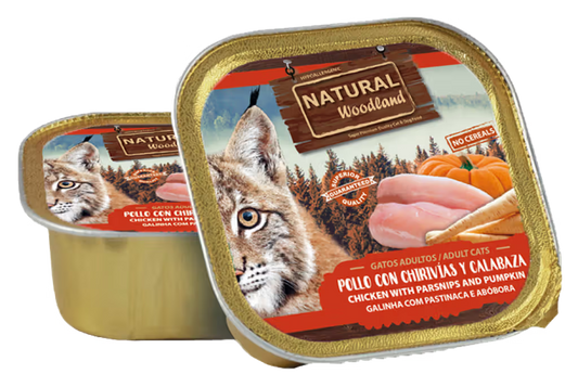 Natural Woodland Cat Grain-Free Chicken, Parsnip and Pumpkin - Wet cat food