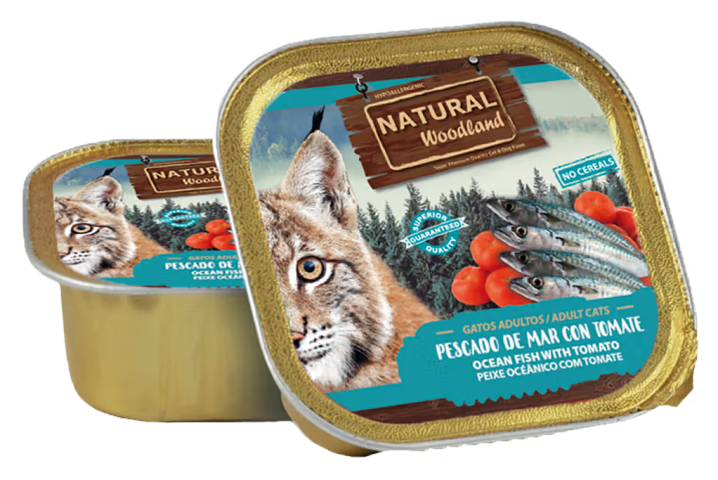 Natural Woodland Gato Grain-Free Pescado de Mar y Tomate - Comida húmeda para gato