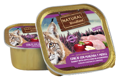 Natural Woodland Gato Grain-Free Conejo, Manzana y Mora - Comida húmeda para gatos