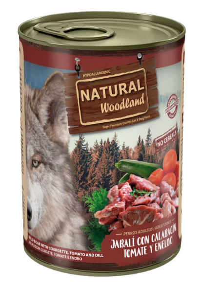 Natural Woodland NW Cão Grain-Free Javali, Curgete, Tomate e Endro - Ração húmida para cão