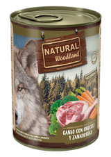 Natural Woodland Cão Ganso, Brócolos e Cenouras Grain-Free - Ração húmida para cão