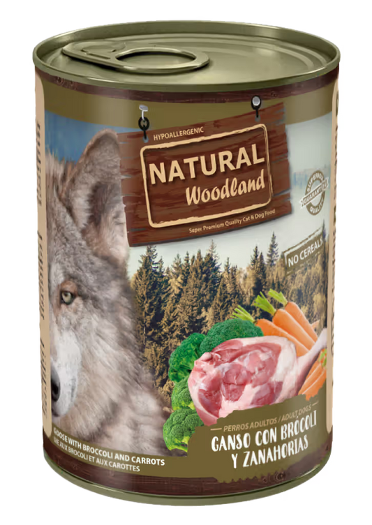Natural Woodland Dog Goose, Broccoli and Carrots Grain-Free - Wet dog food