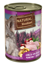 Natural Woodland Cão Grain-Free Coelho, Batata, Maçã e Tomilho - Ração húmida para cão
