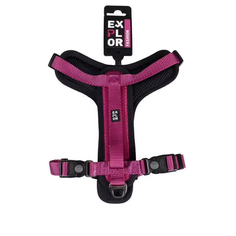 Duvo Plus Explor Classic Rosa - Peitoral em Y para cão