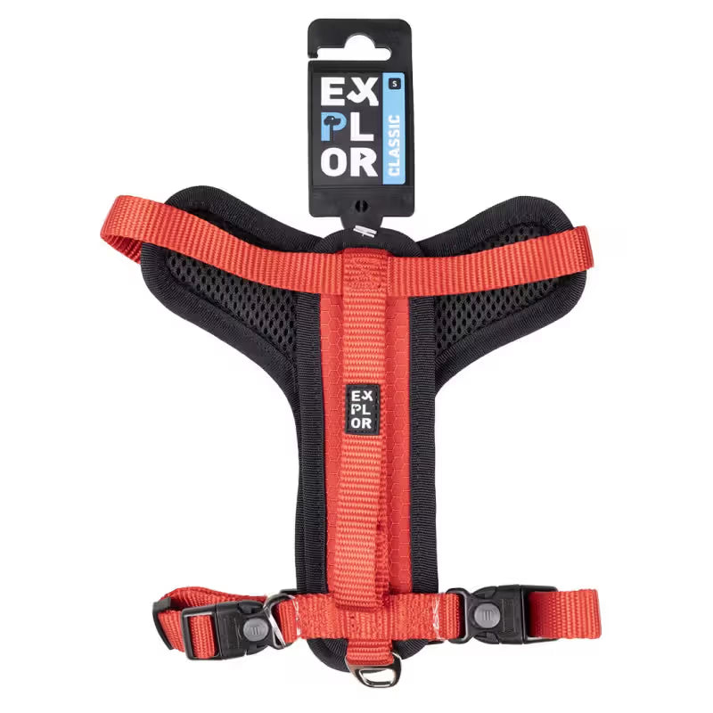 Duvo Plus Explor Classic Vermelho - Peitoral em Y para cão