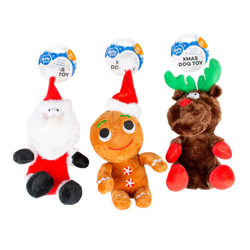 Duvo Plus - Peluche de Navidad con sonido para perro