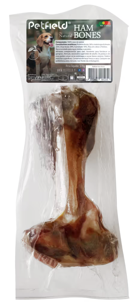 Petfield Classic The Natural Ham Bones Perro Cerdo - Snack para perro