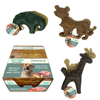 Petfield Premium Pet Food Tasty Chews DIY Jungle Cão Frango - Snack para cão para higiene dental