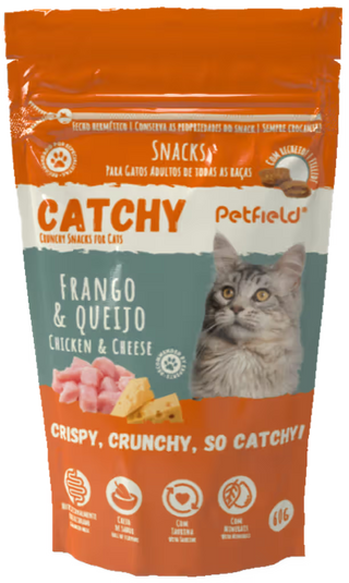 Catchy Gato Adulto Pollo y Queso - Snack para gato