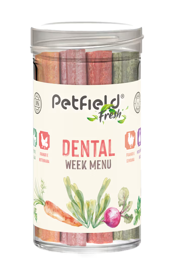 Petfield Fresh Dental Sticks Week Menu Cão - Snack para cão para higiene oral