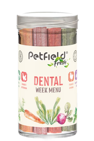 Petfield Fresh Dental Sticks Week Menu Cão - Snack para cão para higiene oral