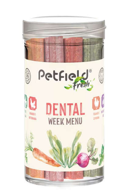 Petfield Fresh Dental Sticks Week Menu Cão - Snack para cão para higiene oral