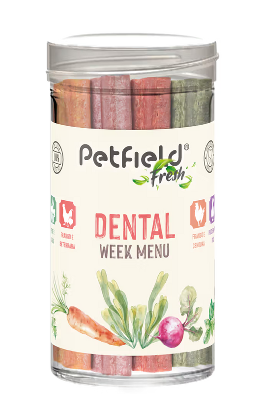 Petfield Fresh Dental Sticks Week Menu Cão - Snack para cão para higiene oral