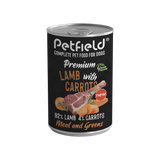Petfield Premium Pet Food Perro Cordero y Zanahoria - Comida húmeda para perro