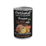 Petfield Premium Pet Food Perro Salmón y Patata - Comida húmeda para perro