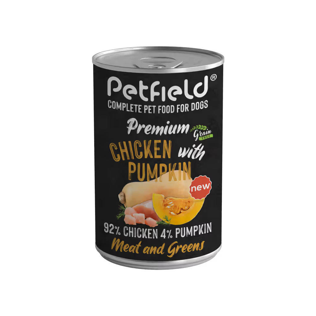 Petfield Premium Pet Food Perro Pollo y Calabaza - Comida húmeda para perro