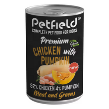 Petfield Premium Pet Food Cão Frango e Abóbora - Ração húmida para cão