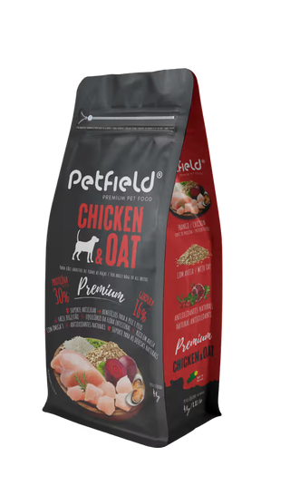 Petfield Premium Pet Food Perro Pollo y Avena - Pienso seco para perro