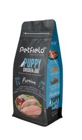 Petfield Premium Pet Food Perro Cachorro Pollo, Avena y Arroz - Pienso seco para perro