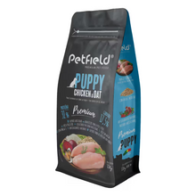 Petfield Premium Pet Food Cão Cachorro Frango, Aveia e Arroz - Ração seca para cão