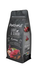 Petfield Premium Pet Food Light & Senior Perro - Pienso seco para perro sénior o con sobrepeso