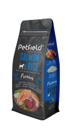 Petfield Premium Pet Food Cão Salmão e Arroz - Ração seca para cão