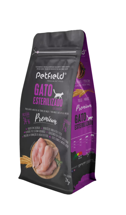 Petfield Premium Pet Food Gato Adulto Esterilizado Pollo - Pienso seco para gato esterilizado
