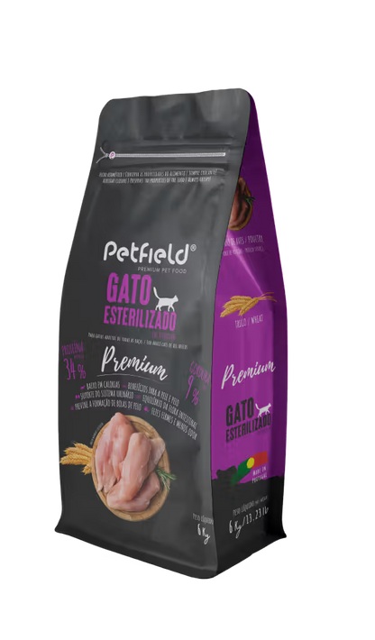 Petfield Premium Pet Food Gato Adulto Esterilizado Pollo - Pienso seco para gato esterilizado