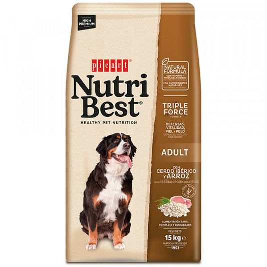 Picart Nutribest High Premium Adult - Iberian Pork & Rice 15 kg