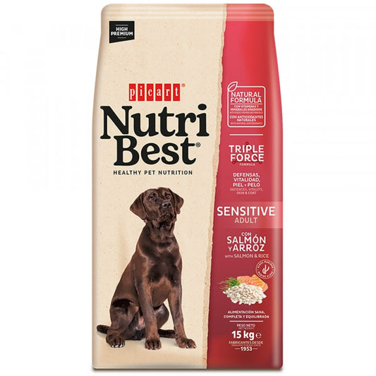 Picart Nutribest High Premium Perro Adulto Sensitive - Salmón y Arroz 15 kg
