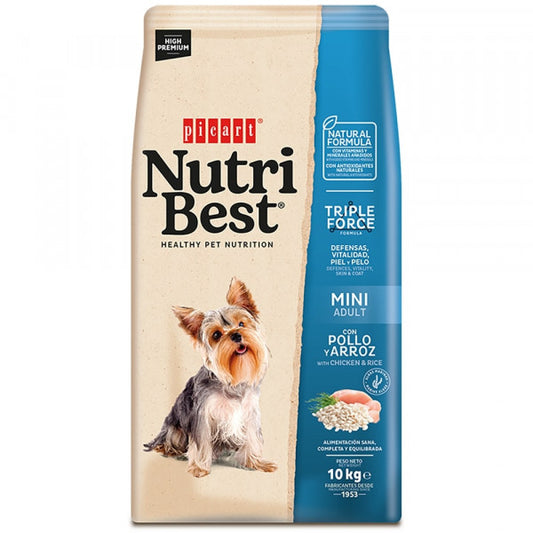 Picart Nutribest High Premium Dog Mini Adult - Chicken and Rice 10 kg