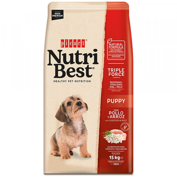 Picart Nutribest High Premium Perro Puppy - Pollo y Arroz 15 kg