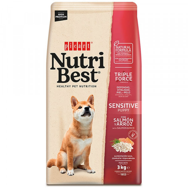 Picart Nutribest High Premium Puppy Sensitive - Salmon & Rice 3 kg