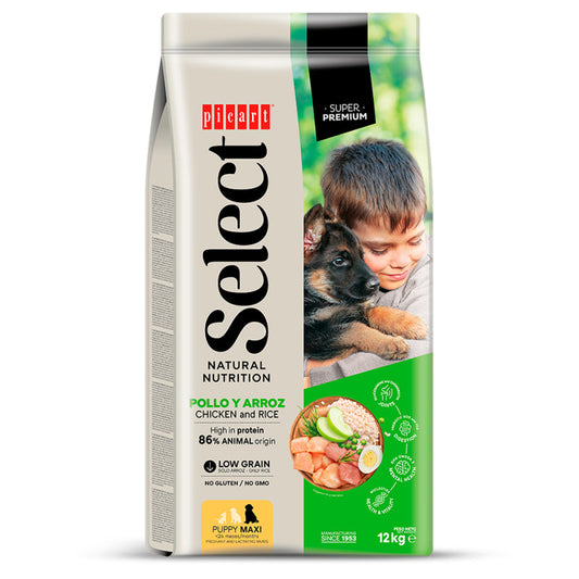 Picart Select Super Premium Puppy Maxi - Pollo y Arroz 12 kg
