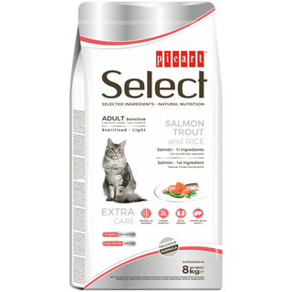 Picart Select Sensitive Sterilised/Light Adult Cat - Salmon, Trout & Rice
